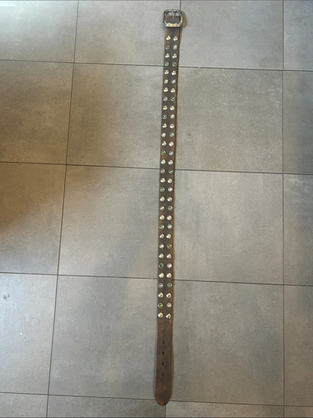 Jeff Gallea Studded Leather Belt